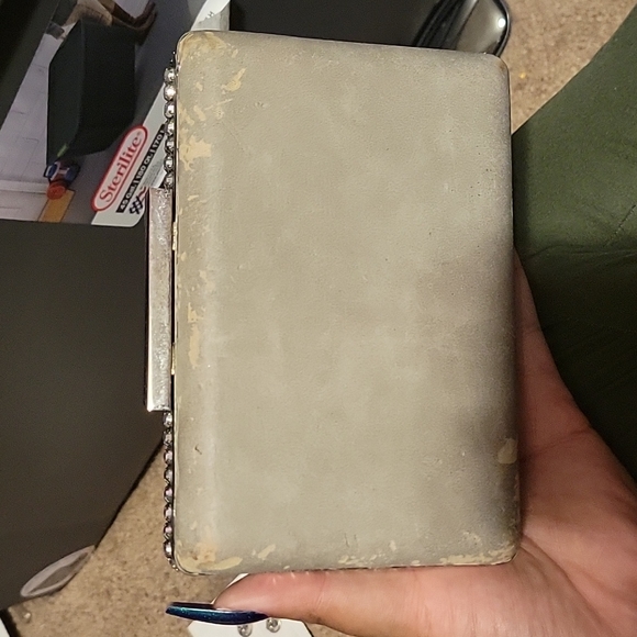 Rhinestone clutch with shoulder strap - Picture 2 of 3